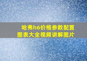 哈弗h6价格参数配置图表大全视频讲解图片