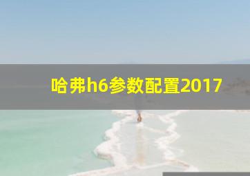 哈弗h6参数配置2017