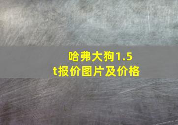 哈弗大狗1.5t报价图片及价格