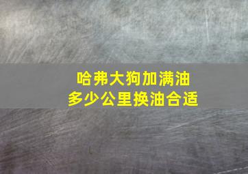 哈弗大狗加满油多少公里换油合适