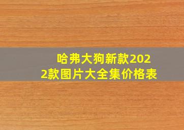 哈弗大狗新款2022款图片大全集价格表