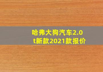 哈弗大狗汽车2.0t新款2021款报价