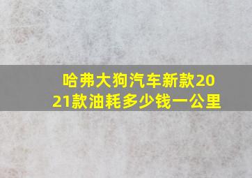 哈弗大狗汽车新款2021款油耗多少钱一公里