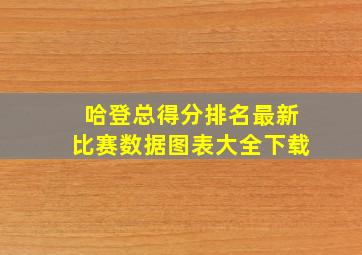 哈登总得分排名最新比赛数据图表大全下载