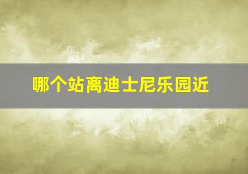 哪个站离迪士尼乐园近