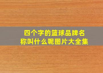 四个字的篮球品牌名称叫什么呢图片大全集