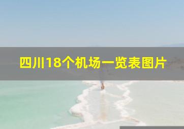 四川18个机场一览表图片