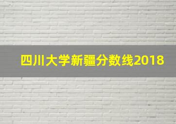 四川大学新疆分数线2018