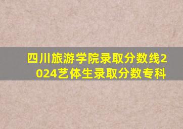 四川旅游学院录取分数线2024艺体生录取分数专科