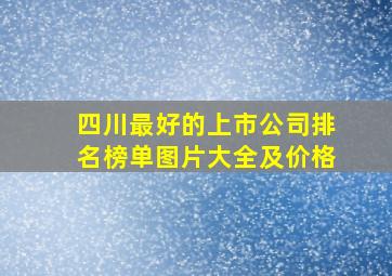 四川最好的上市公司排名榜单图片大全及价格