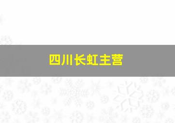 四川长虹主营