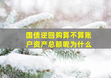 国债逆回购算不算账户资产总额呢为什么