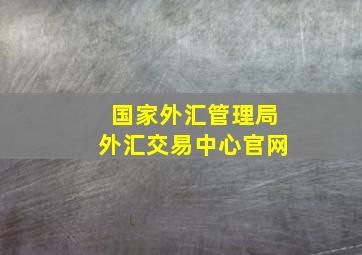 国家外汇管理局外汇交易中心官网