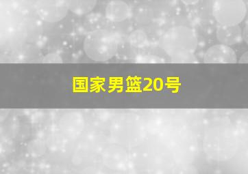 国家男篮20号