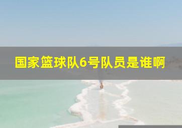 国家篮球队6号队员是谁啊