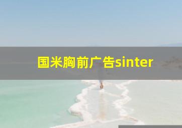 国米胸前广告sinter