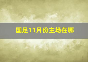 国足11月份主场在哪