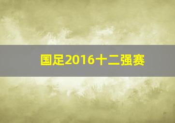 国足2016十二强赛