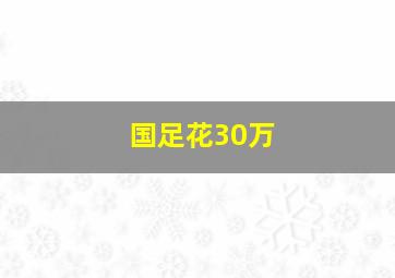 国足花30万