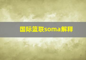 国际篮联soma解释