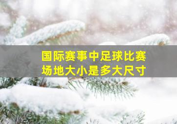 国际赛事中足球比赛场地大小是多大尺寸