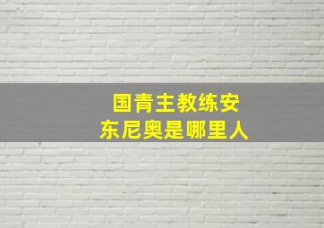 国青主教练安东尼奥是哪里人