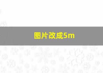 图片改成5m