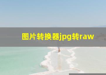 图片转换器jpg转raw