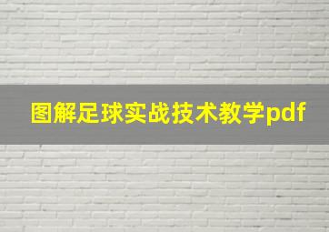 图解足球实战技术教学pdf