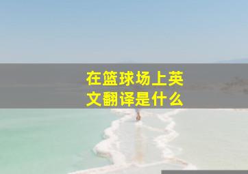 在篮球场上英文翻译是什么