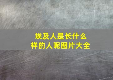 埃及人是长什么样的人呢图片大全