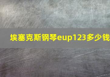 埃塞克斯钢琴eup123多少钱