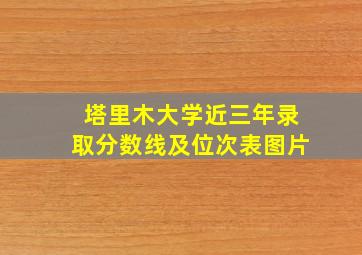 塔里木大学近三年录取分数线及位次表图片