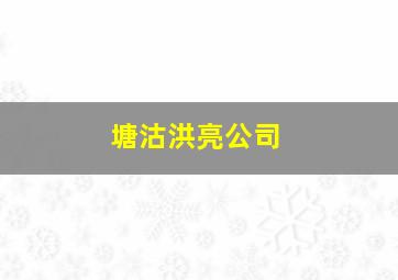 塘沽洪亮公司