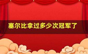 塞尔比拿过多少次冠军了