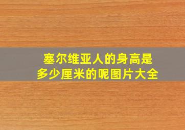 塞尔维亚人的身高是多少厘米的呢图片大全