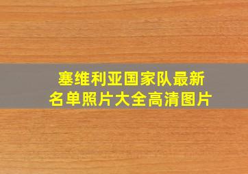 塞维利亚国家队最新名单照片大全高清图片