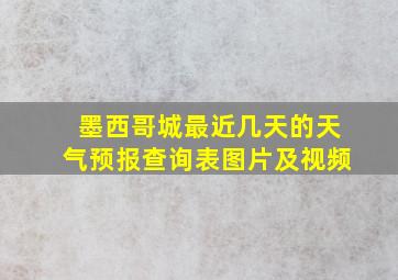 墨西哥城最近几天的天气预报查询表图片及视频