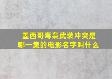 墨西哥毒枭武装冲突是哪一集的电影名字叫什么