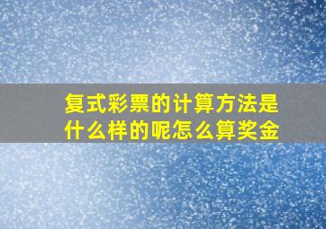 复式彩票的计算方法是什么样的呢怎么算奖金