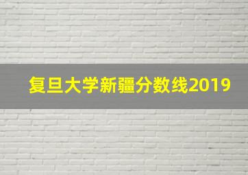 复旦大学新疆分数线2019