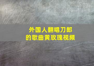 外国人翻唱刀郎的歌曲黄玫瑰视频