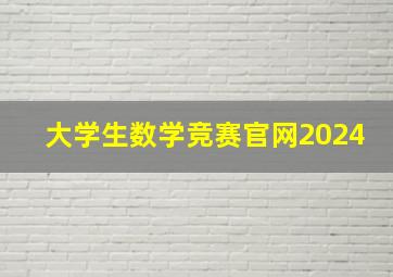 大学生数学竞赛官网2024