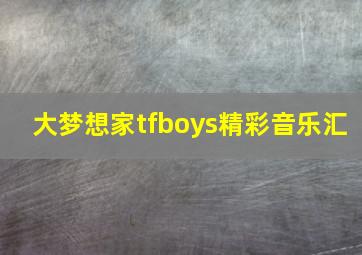 大梦想家tfboys精彩音乐汇