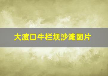 大渡口牛栏坝沙滩图片