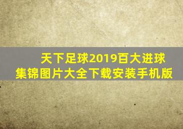 天下足球2019百大进球集锦图片大全下载安装手机版