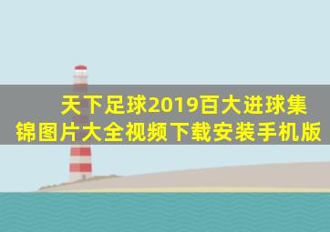 天下足球2019百大进球集锦图片大全视频下载安装手机版