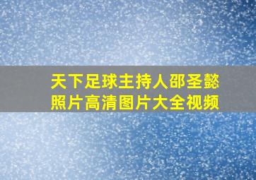 天下足球主持人邵圣懿照片高清图片大全视频