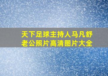 天下足球主持人马凡舒老公照片高清图片大全