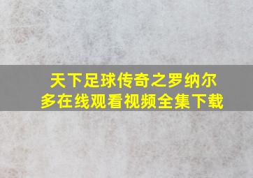 天下足球传奇之罗纳尔多在线观看视频全集下载